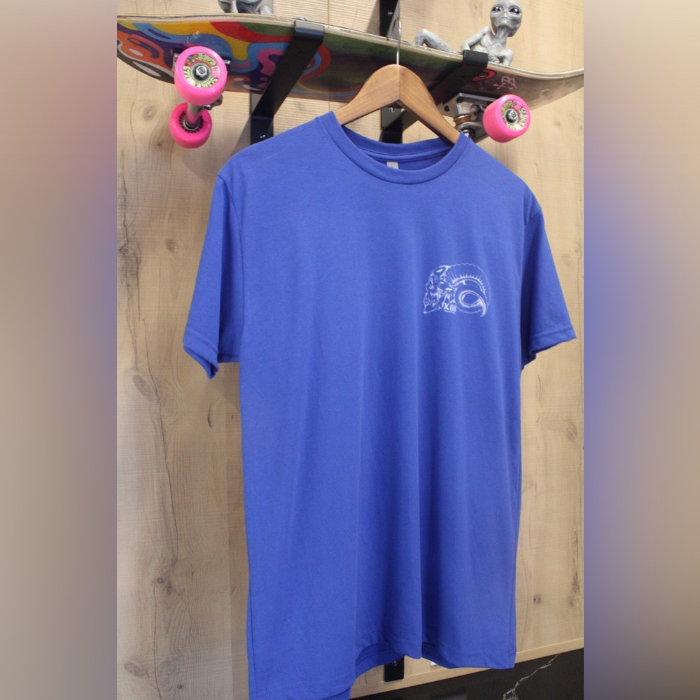 Royal Blue Skull Graphic Tee